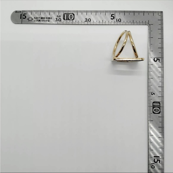 GUCCI G Logo Gold Plated Scarf Ring - Picture 5 of 5